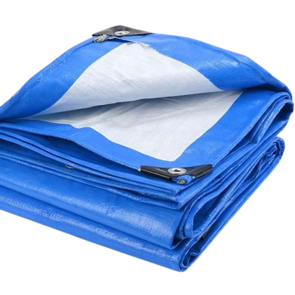 poly tarp WOVEN POLY TARPS 11 ft. 4". x 23 ft. 4 BLUE ALL PURPOSE WHEATHER RESISTANT