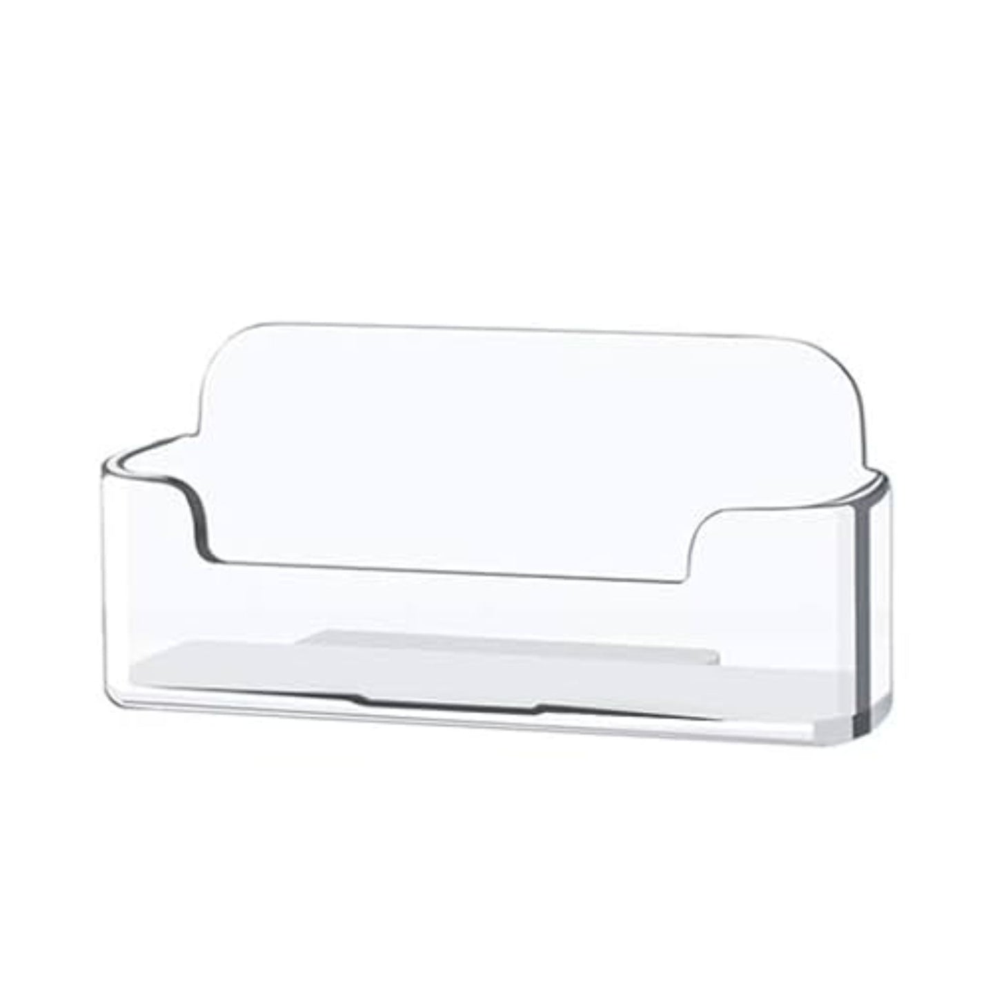 BUSINESS CARD HOLDER CLEAR ACRYLIC FOR DESK 3.8X0.90X1.8''