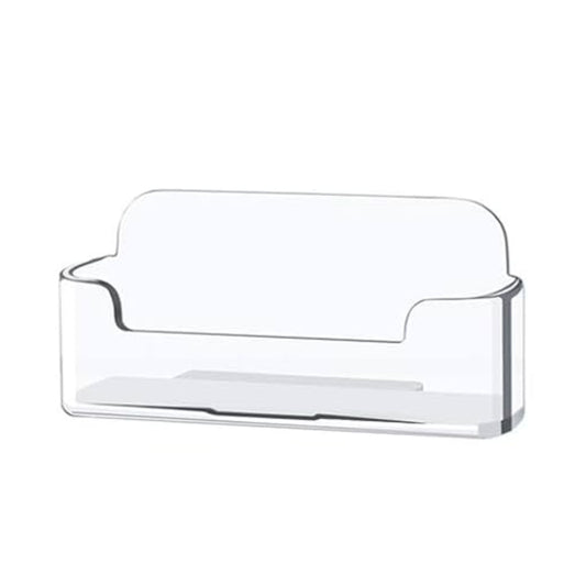 BUSINESS CARD HOLDER CLEAR ACRYLIC FOR DESK 3.8X0.90X1.8'' - Warehouse Instant Supplies LLC