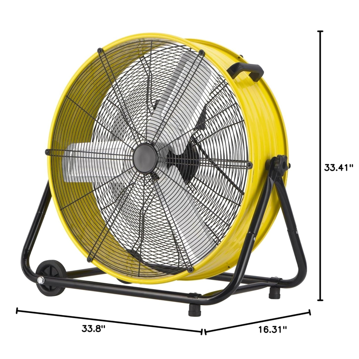 NDUSTRIAL FAN 30" YELLOW MEPTY 30-INCH INDUSTRIAL DRUM FAN