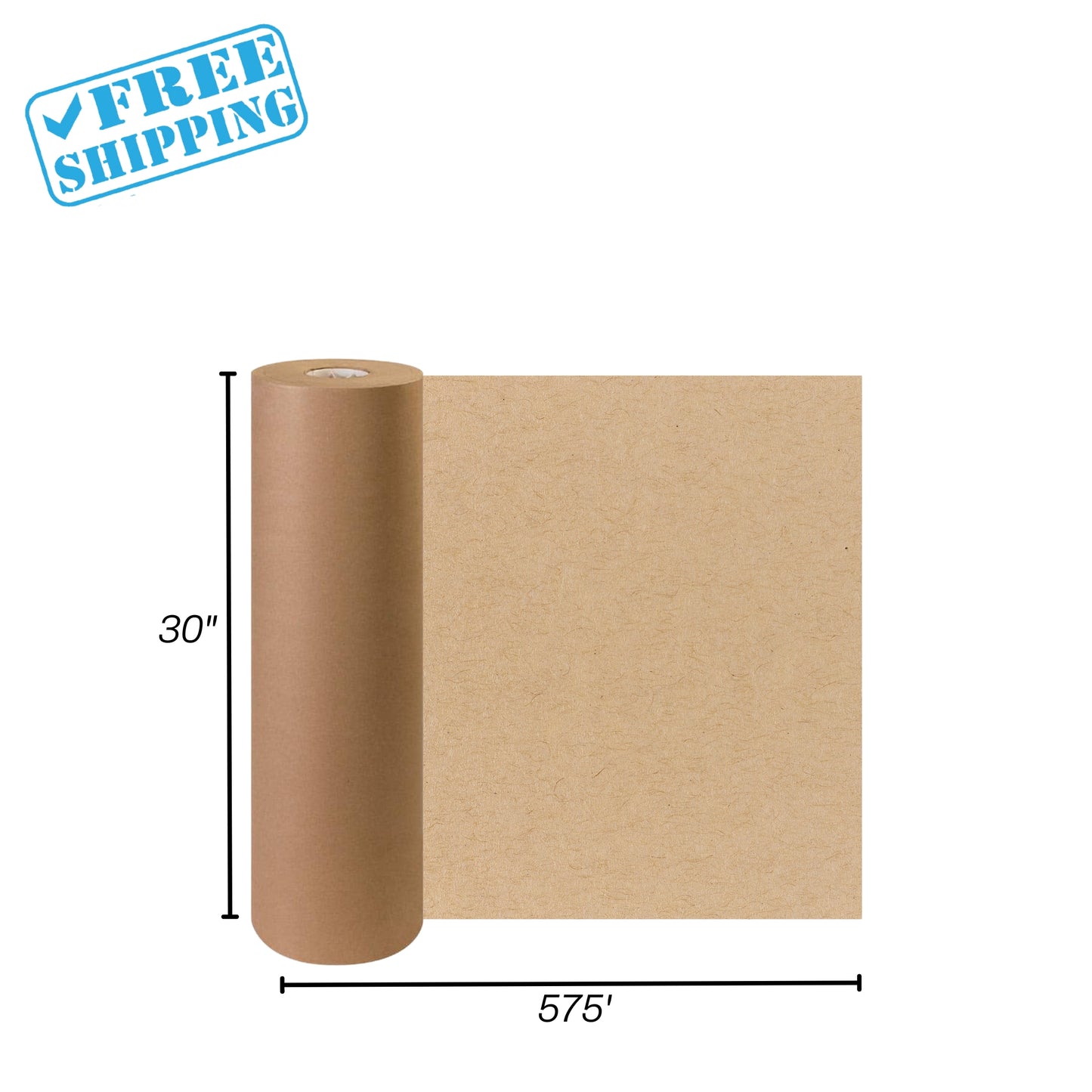 KRAFT PAPER ROLL | 30" X 575' | 1 ROLL