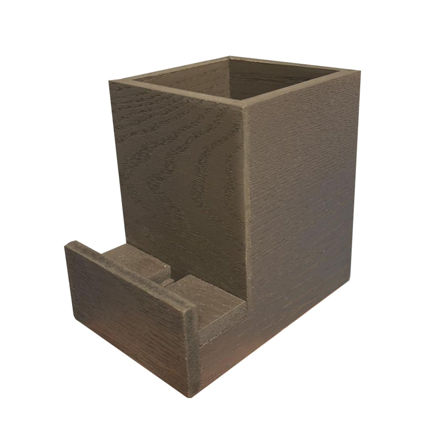 NATURAL GRAIN WOOD DESK PEN HOLDER CARD