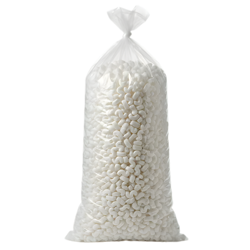 Packing Peanuts | White | Pack: 20 ft³ - Warehouse Instant Supplies LLC
