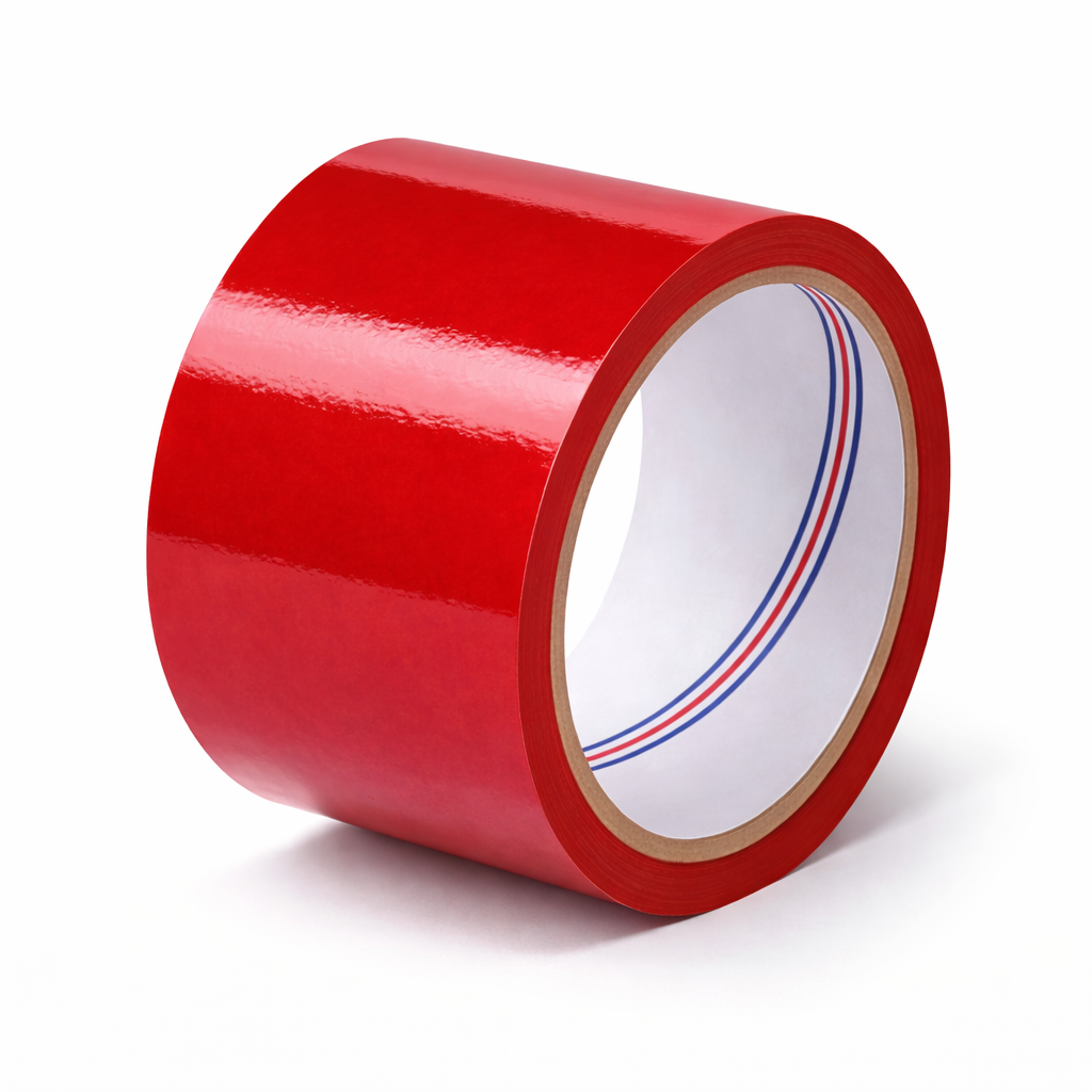 TAPE | RED 3" X 110' | 2.1 MIL | 24 ROLLS/PACK - Warehouse Instant Supplies LLC