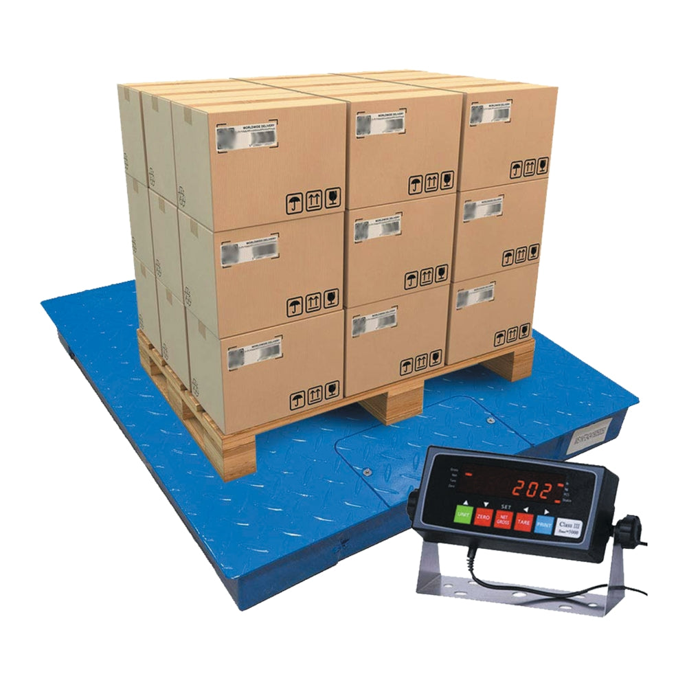 INDUSTRIAL DIGITAL FLOOR SCALE PLATFORM | 48"X48" - Warehouse Instant Supplies LLC