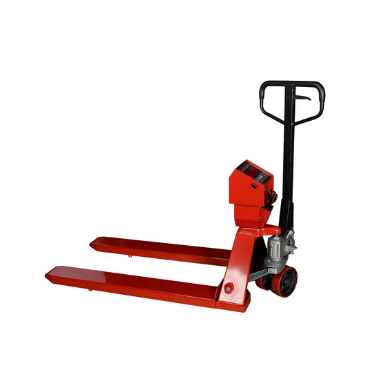 PALLET JACK 5.500 LBS 27''X48' WITH SCALE - Warehouse Instant Supplies LLC
