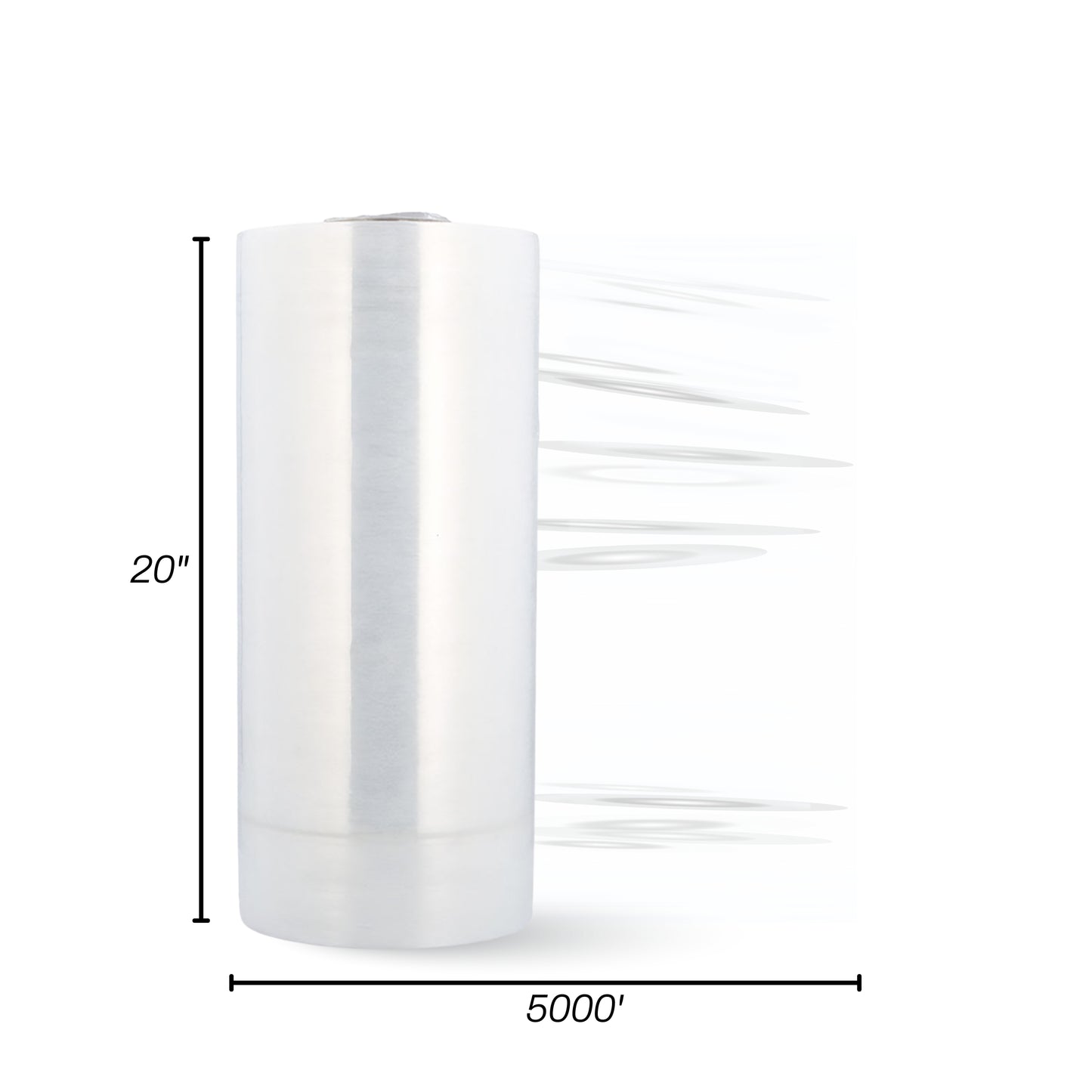 STRETCH FILM MACHINE | 20"X5000' | 70 GAUGE | CLEAR