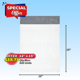 POLY MAILERS | 12X15" | 500 UNITS/PACK