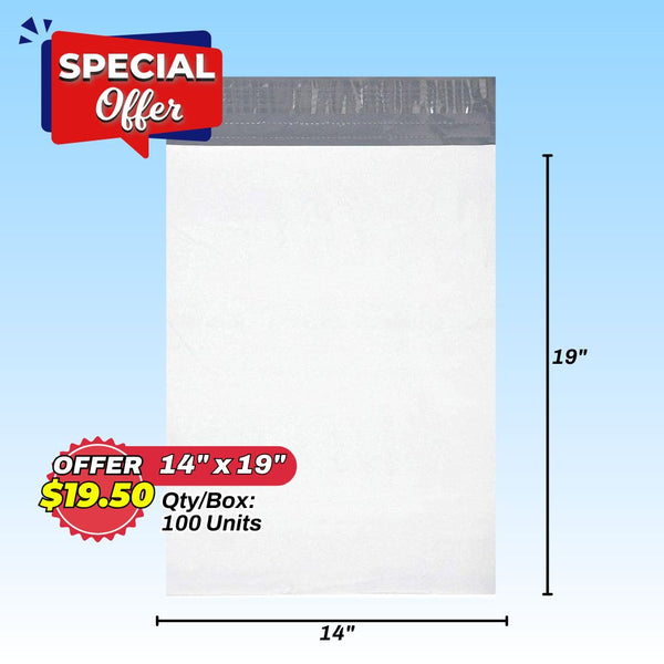 POLY MAILERS | 14X19" | 100 UNITS/PACK