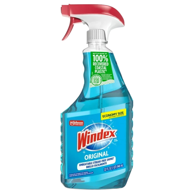 Windex | Glass Cleaner | Spray Bottle | Original Blue | 32 fl Oz.