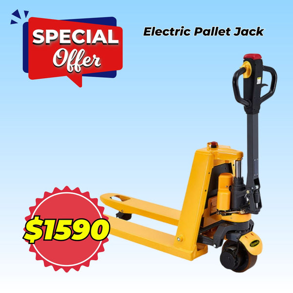 ELECTRIC PALLET JACK - 3.300 LBS 48x27" - Warehouse Instant Supplies LLC