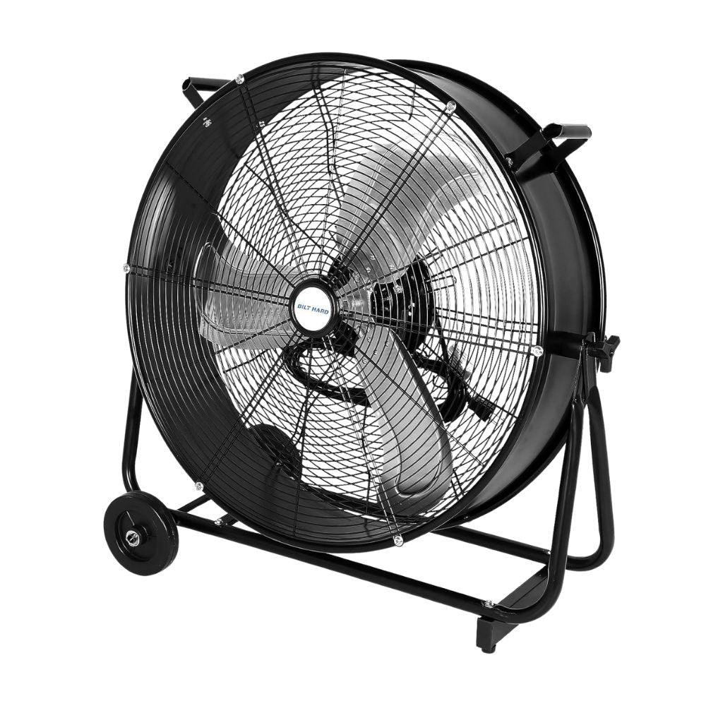 INDUSTRIAL FAN 24" BLACK 8100 CFM 3-SPEED INDUSTRIAL HEAVY DUTY METAL