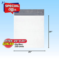 POLY MAILERS | 24X24" | 100 UNITS/PACK