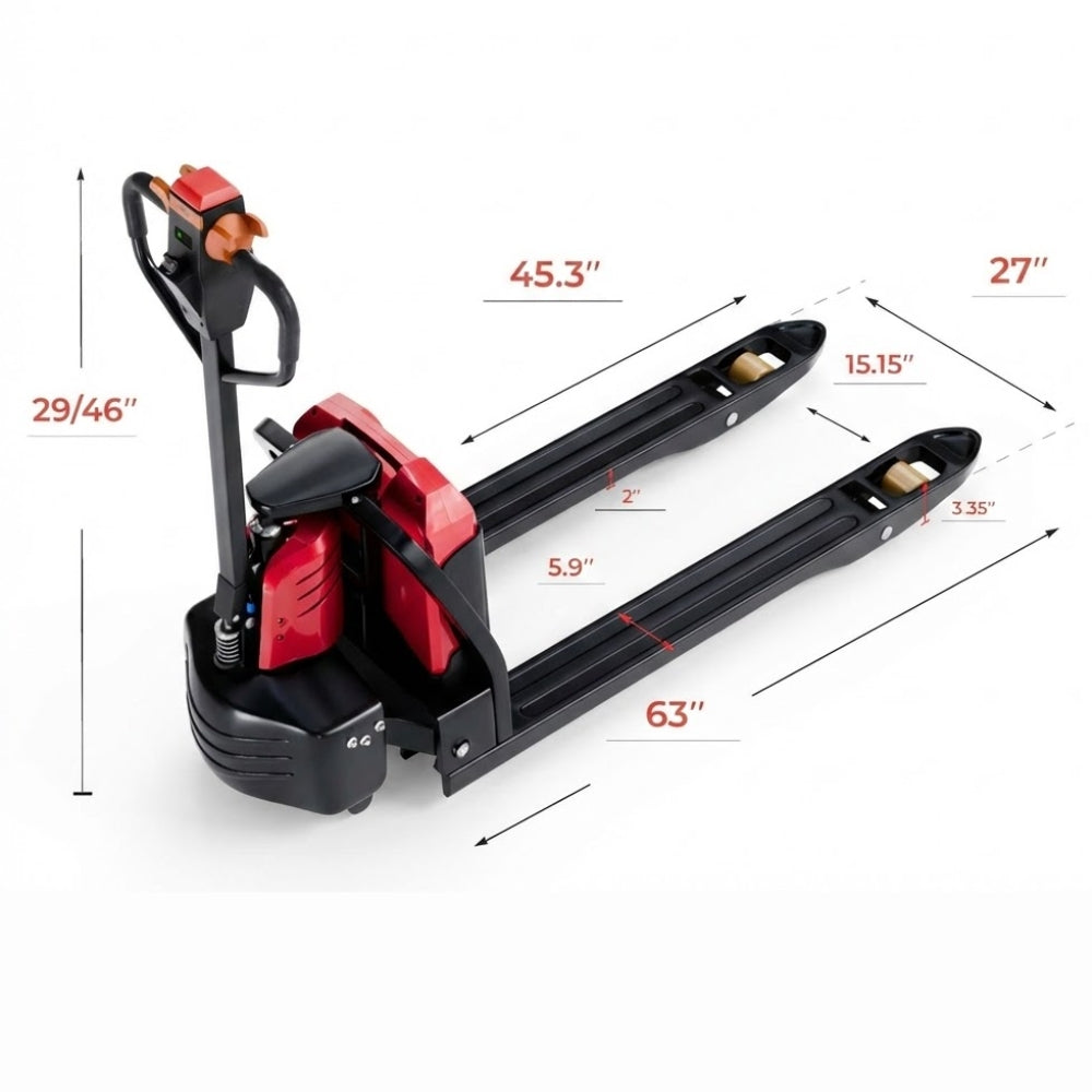 ELECTRIC PALLET JACK SL20L3 - 4.400 LBS 48x27" - Warehouse Instant Supplies LLC