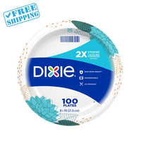 PAPER PLATE 8 1/2 INCHES PACK 100 DIXIE 2X STRONGER