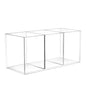 ACRYLIC PEN HOLDER 3 COMPARTMENTS,CLEAR