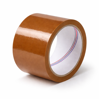3-inch packaging tape rolls, 110 yards long, 2.0 mil thick, available in clear and brown, 24 rolls per pack.