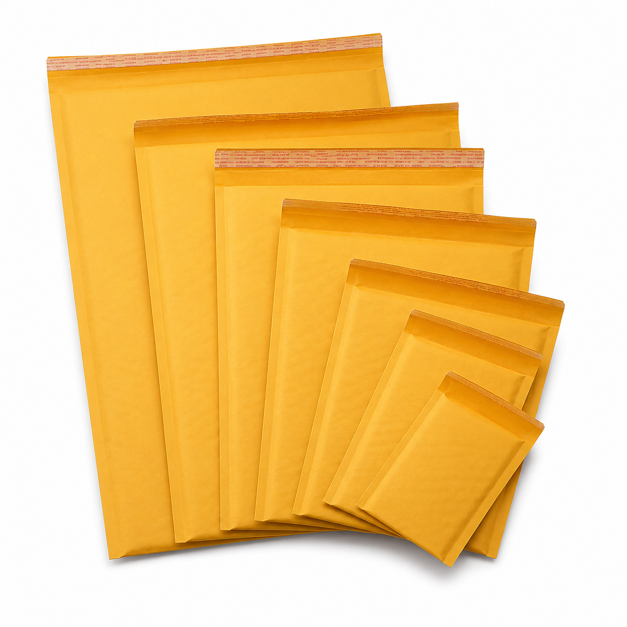 Kraft Bubble Mailers – Self-Seal Padded Envelopes, Multiple Sizes