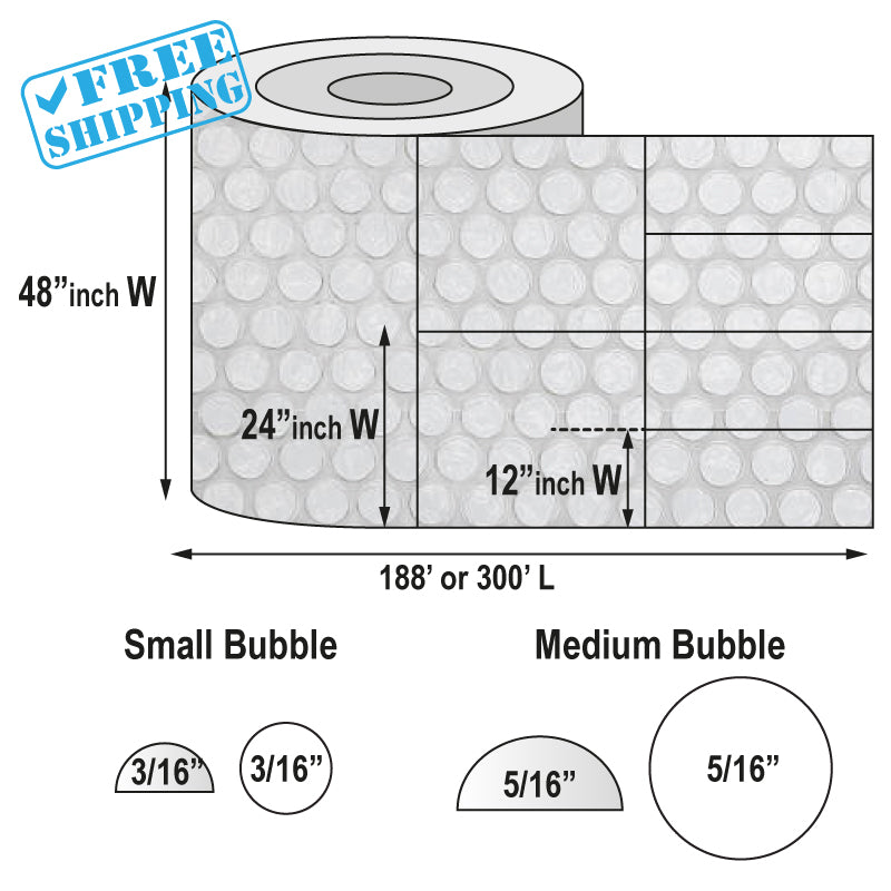 PROTECTIVE BUBBLE ROLLS - Warehouse Instant Supplies LLC