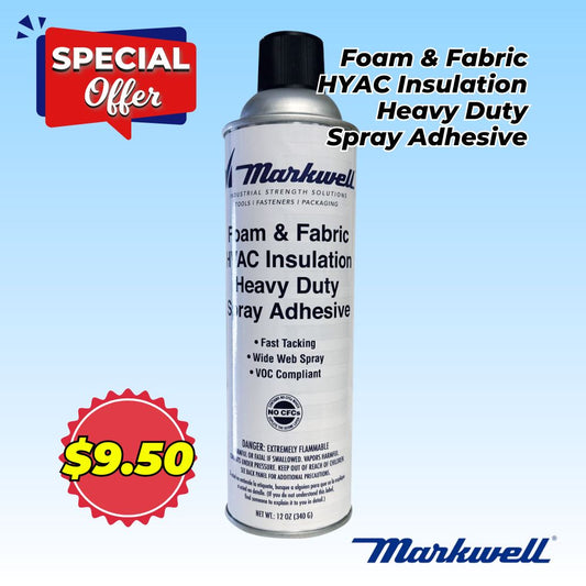 SPRAY ADHESIVE MARKWELL HEAVY DUTY 12 OZ