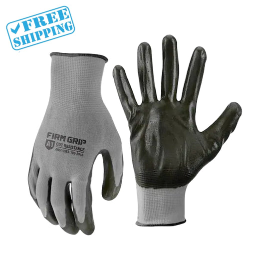TOUGH WORKING GLOVES | NITRILE COATED | FIRM GRIP | 1 PAIR - Warehouse Instant Supplies LLC