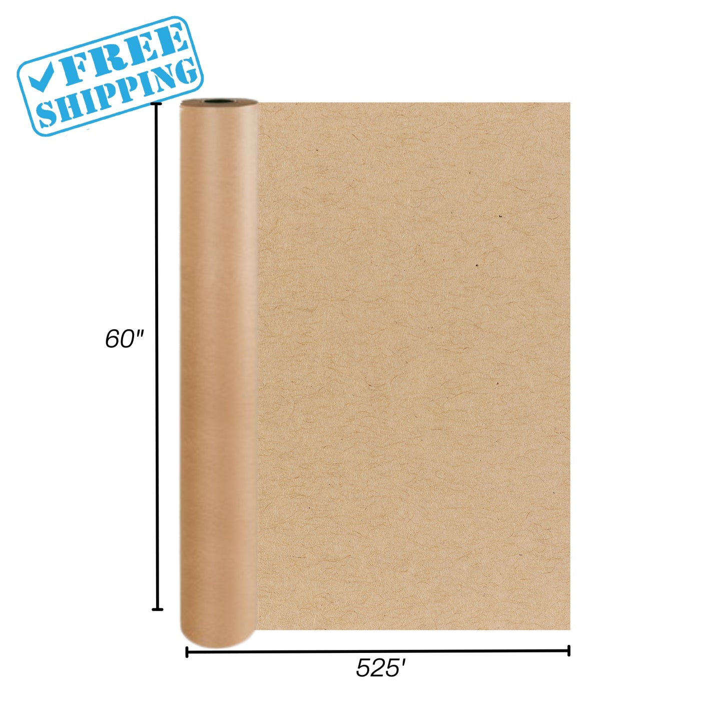 KRAFT PAPER ROLL | 60'' X 525 | 1 ROLL