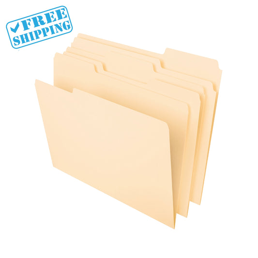 MANILA FILE FOLDER -REGULAR COLOR- LETTER SIZE -75 UNITS/PACK - Warehouse Instant Supplies LLC