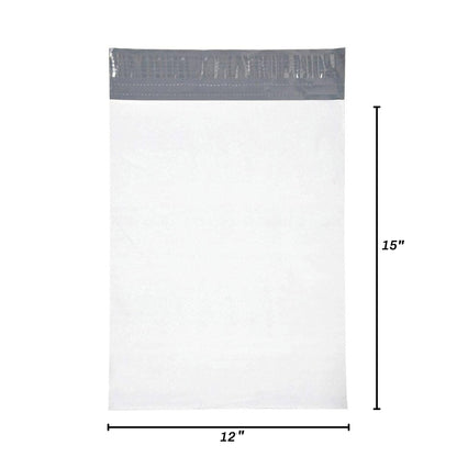 White Poly Mailer Shipping Bags, 2.5 Mil – Multiple Sizes