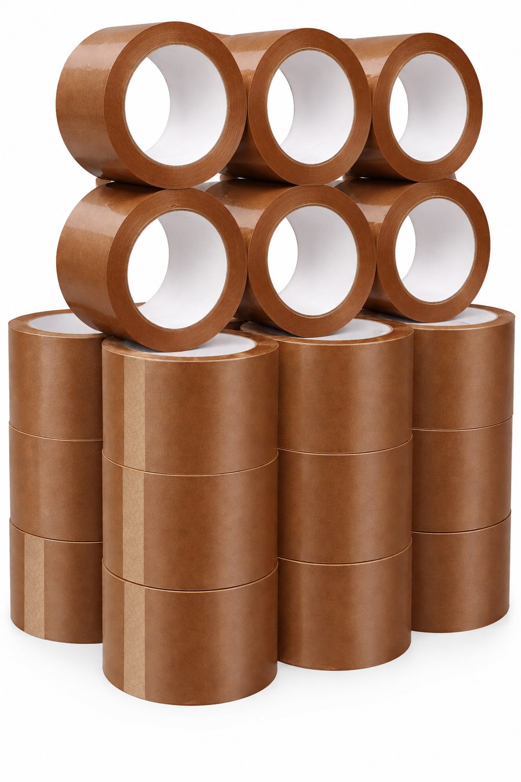 Packaging Tape 3" x 110 Yds | 2.0 Mil | Clear & Brown | 24 Rolls/Pack