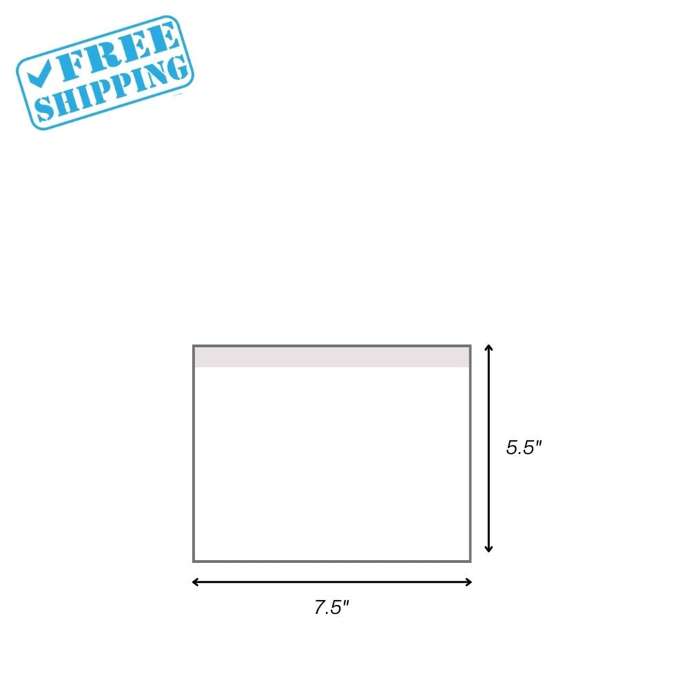 PACKING LIST - SIZE 7.5 X 5.5" - 1000 UNITS/PACK