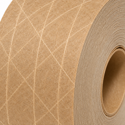 Reinforced Gummed Kraft Paper Tape 3" x 450' | 6 Rolls/Pack - Warehouse Instant Supplies LLC