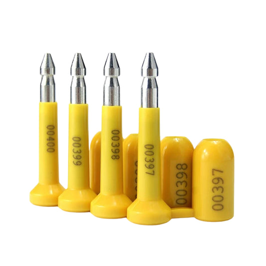 SEAL PIN LOCKS STEEL METAL YELLOW FOR CONTAINERS - Warehouse Instant Supplies LLC
