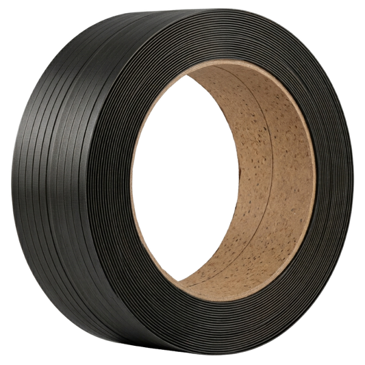POLY STRAPPING 1/2 x7.200'x50 BLACK (600 Pound Break Strength)