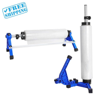 STRETCH DISPENSER 21.65" ADJUSTABLE TENSION BLUE - Warehouse Instant Supplies LLC