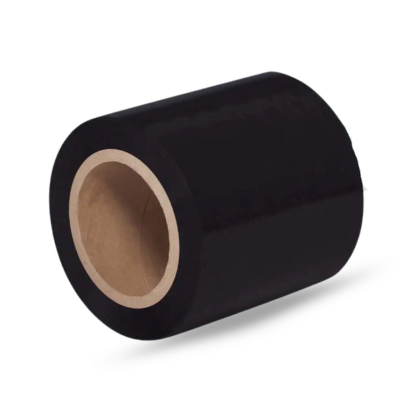 STRETCH FILM | BLACK | 80 GAUGE | 5"X1000' | 12 ROLLS/PACK - Warehouse Instant Supplies LLC