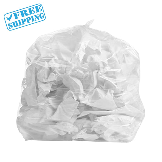 TRASH BAG 24X24" | NATURAL | 6 MIC | 8-10 GALLON | 1000 UNITS/PACK