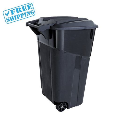 TRASH CAN WITH WHEELED 48 GAL - Warehouse Instant Supplies LLC