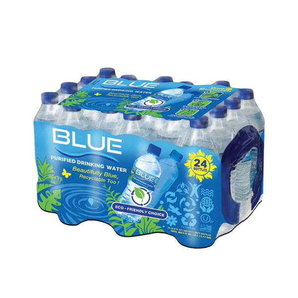 PURIFIED DRINKING WATER 16.9 OZ./BOTTLE (500mL) - 6 PACKS OF 24 BOTTLES