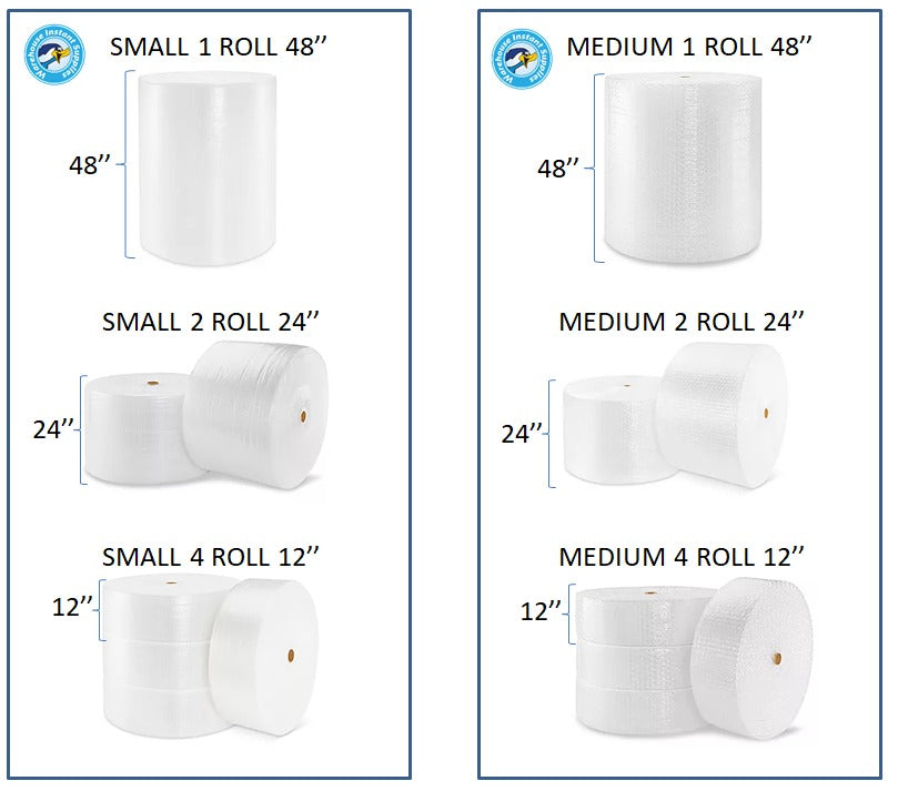 Bubble Wrap | Rolls - Warehouse Instant Supplies LLC