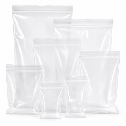 Clear Resealable Zip Bags, 2 Mil – 1,000 Bags per Pack
