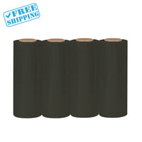 STRETCH FILM | BLACK | 85 GAUGE | 18"X1000' | 4 ROLLS/PACK