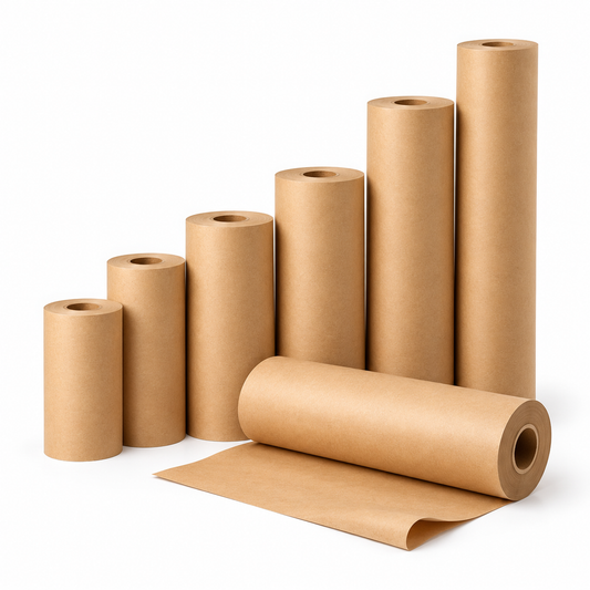 Kraft Paper Roll 525 ft | Brown Packing & Wrapping Paper | Multiple Widths