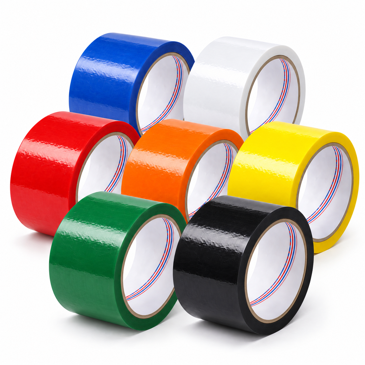 Colored Packaging Tape – 2" x 110 Yards | 2.1 Mil | 36 Rolls/Pack