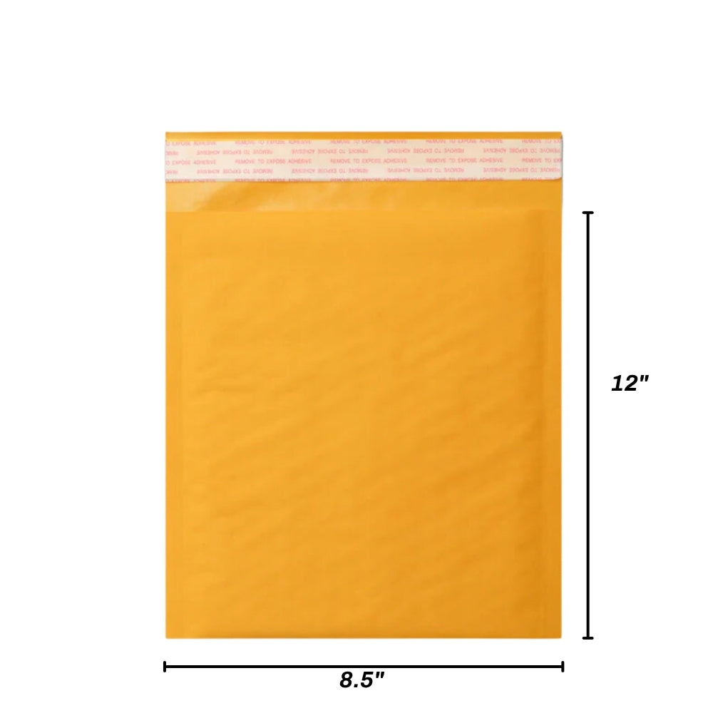 Kraft Bubble Mailers – Self-Seal Padded Envelopes, Multiple Sizes