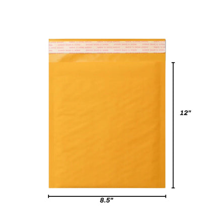 Kraft Bubble Mailers – Self-Seal Padded Envelopes, Multiple Sizes