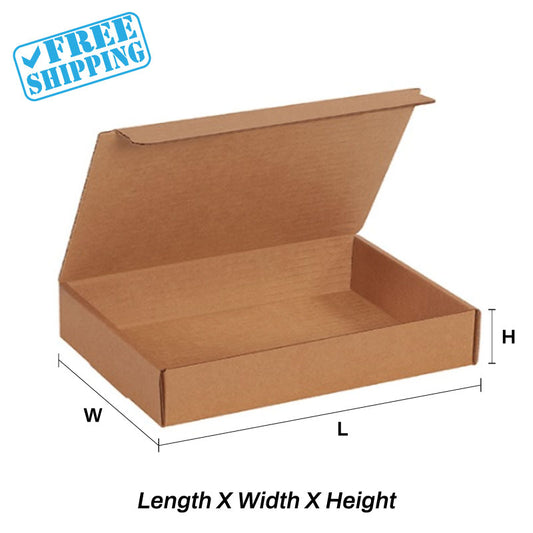 MAILER BOX NO. 8** 9X6 1/2X1 3/4" KRAFT - Warehouse Instant Supplies LLC
