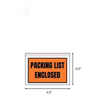 Packing List Envelopes, 2 Mil – Multiple Sizes