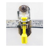SEAL PIN LOCKS STEEL METAL YELLOW FOR CONTAINERS - Warehouse Instant Supplies LLC