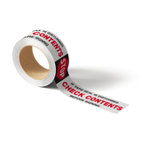 SECURITY TAPE STOP 2" 110 YDS | 2.1 MIL | 36 ROLLS/PACK | "IF SEAL IS BROKEN CHECK CONTENTS BEFORE ACCEPTING" - Warehouse Instant Supplies LLC