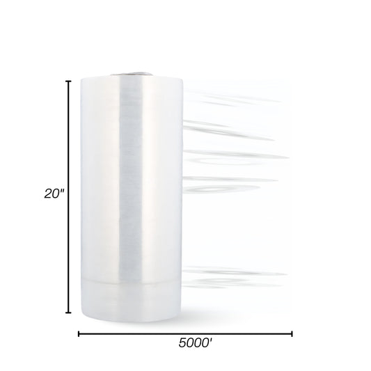 STRETCH FILM MACHINE | 20"X5000' | 70 GAUGE | CLEAR